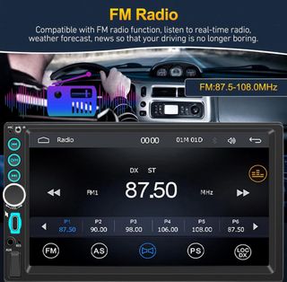 Autorradio con pantalla y mando