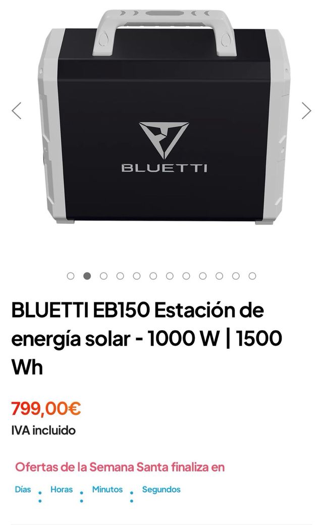 Estación de energía BLUETTI EB150