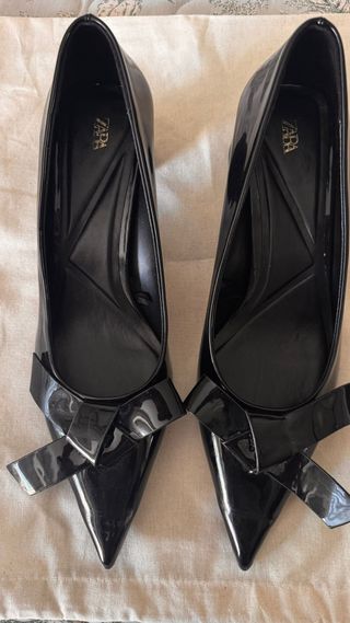 Zapatos Zara Negros Talla 40 nuevos