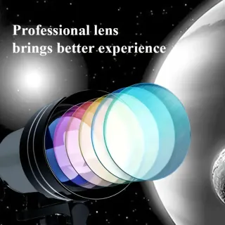 Telescopio astronómico profesional con zoom
