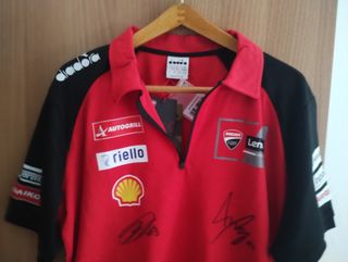 Polo autografata Marquez - Bagnaia Ducati Corse