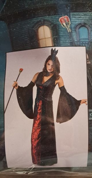 Disfraz Reina Negra y Roja Halloween Talla M