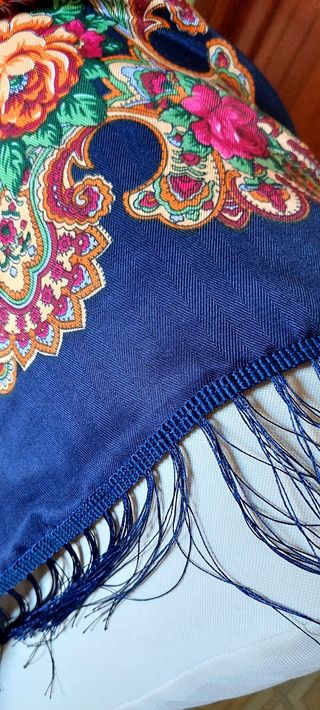 Fazzoletto scialle stile russo Babushka Sciarpa