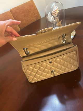Borsa Chanel in pelle trapuntata beige