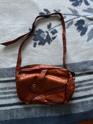 Bolso de cuero artesano 5 bolsillos