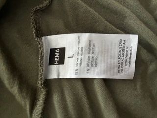 Falda de algodón verde oliva