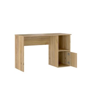 Mesa de estudio de madera y metal