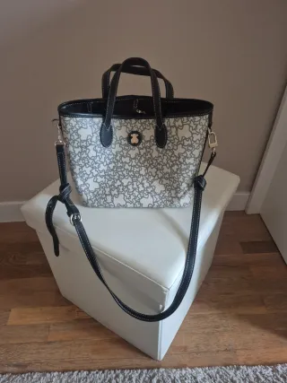 Bolso Tous Gris y Blanco