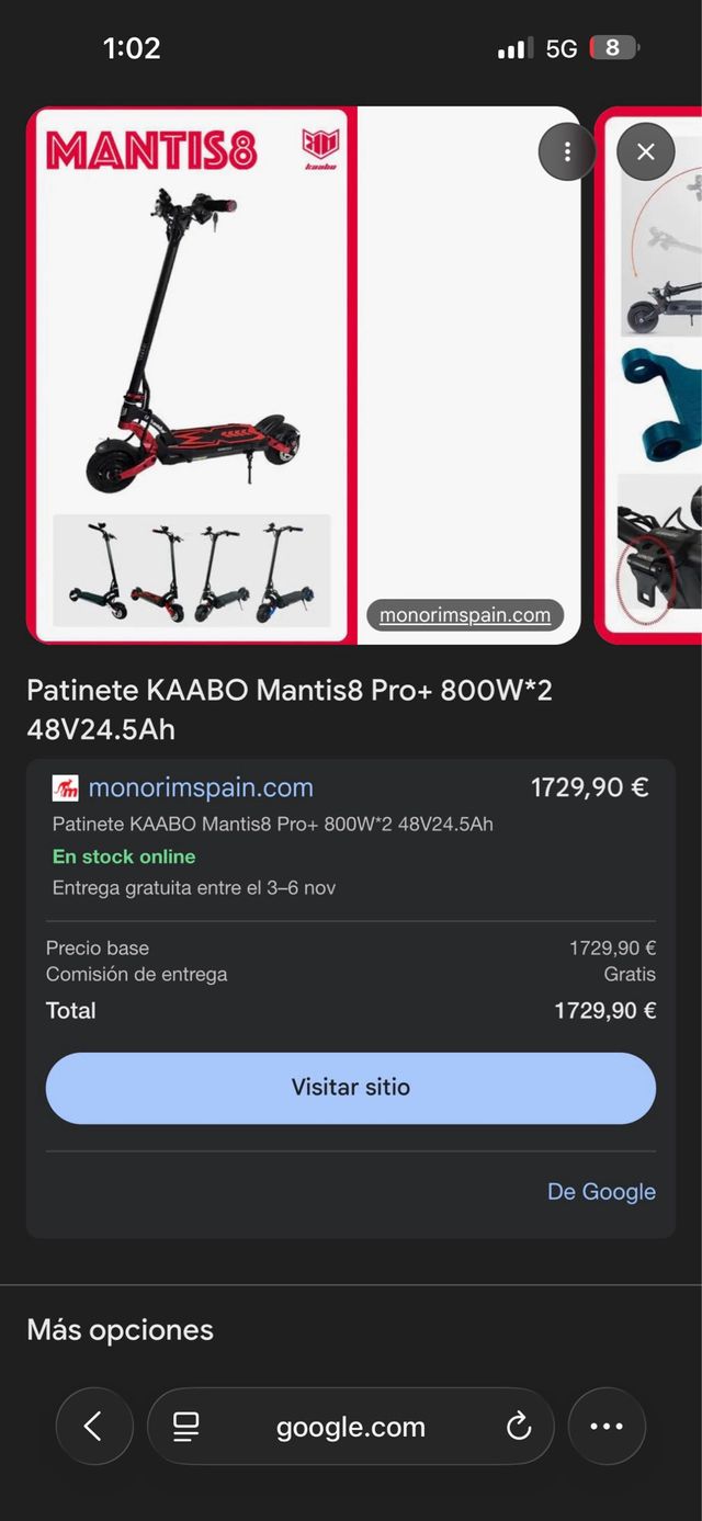 OFERTA HOY kaabo mantis 8 pro