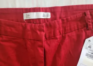 PANTALÓN ROJO LEFTIES TALLA 40.
