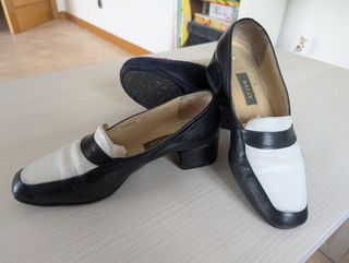 Zapatos Bally Mujer Negro/Blanco Talla 38