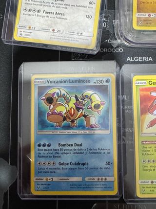 Cartas Pokémon colección luminosas