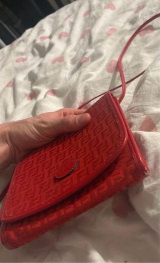 Borsetta Fendi originale vintage rossa