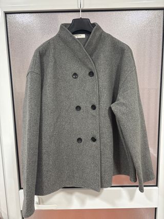 Abrigo señora gris talla XL