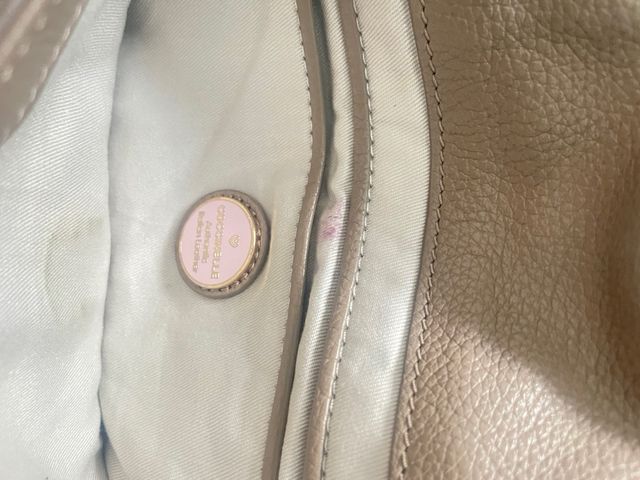 Borsa Coccinelle in pelle beige e marrone