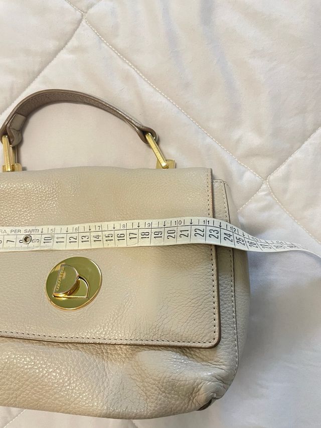 Borsa Coccinelle in pelle beige e marrone