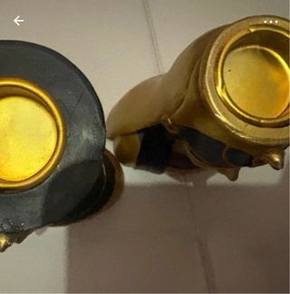 Figuras Portavelas Egipcias Doradas