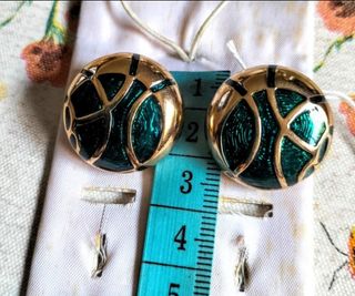 Conjunto Joyas Collar y Pendientes Oro y Verde
