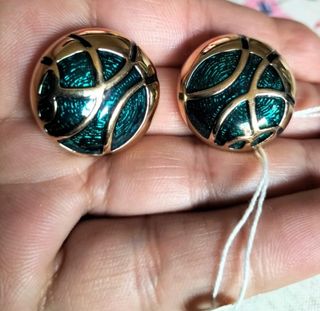 Conjunto Joyas Collar y Pendientes Oro y Verde