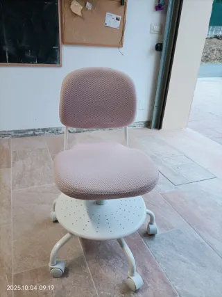 Silla de escritorio infantil VIMUND Ikea rosa
