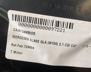 724004 caja cambios mercedes-benz clase gla 97221