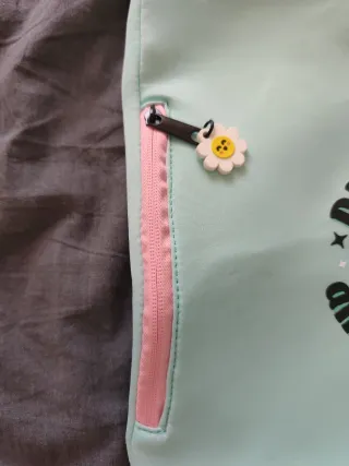 Mochila Mr. Wonderful mint y rosa. 