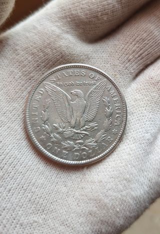 Moneda plata Dólar Morgan 1921