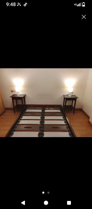 Estructura Cama Matrimonio + Somier 135x190