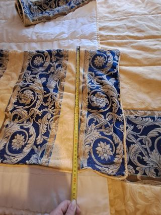 Edredón Cama 135cm Azul y Amarillo