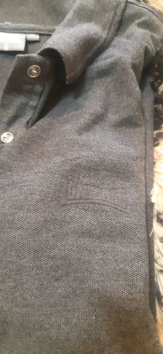 Polo Lonsdale unisex gris Talla M