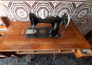 Máquina Coser Sigma Antigua.  Decoración