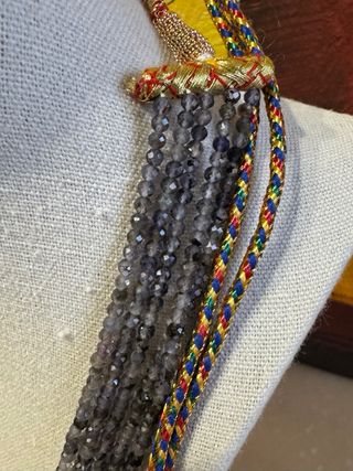 Collana Indiana a 5 fili di Iolite