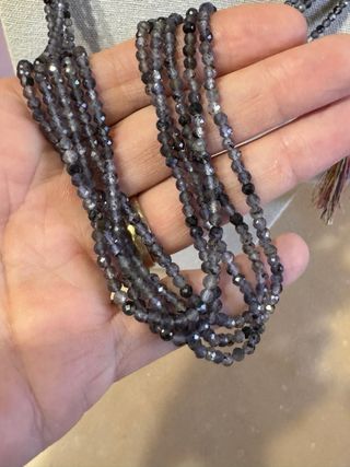 Collana Indiana a 5 fili di Iolite