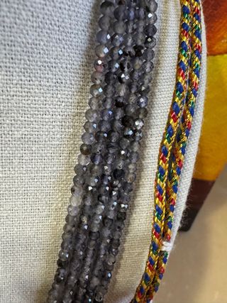 Collana Indiana a 5 fili di Iolite