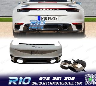 PARAGOLPES TRASERO PORSCHE 911 CARRERA 992 19-23 LOOK TURBO