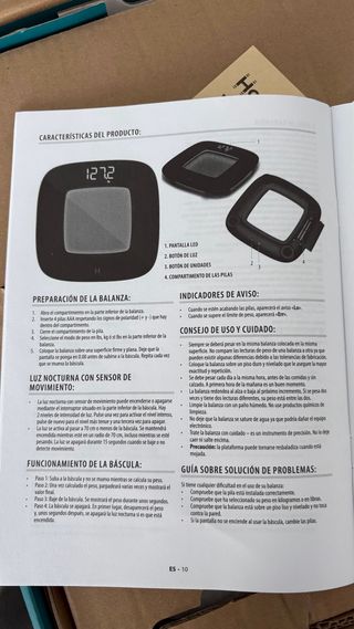 Báscula digital cristal Homedics