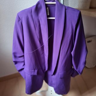 Blazer rosa, morado, negro sin cierre
