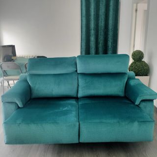 Sofá 3 plazas nuevo terciopelo teal