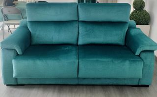 Sofá 3 plazas nuevo terciopelo teal