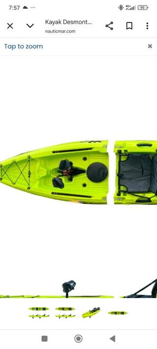 Kayak pesca doble desmontable