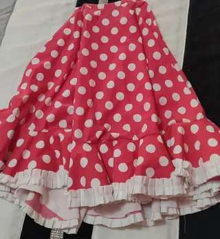 Falda flamenca niña lunares