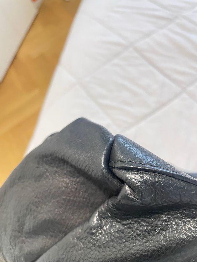 Borsa pelle nera capiente