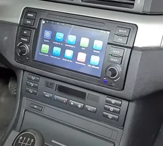 Marco Adaptador BMW E46 2DIN Negro