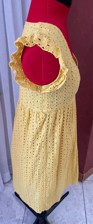 Mini abito estivo giallo taglia S