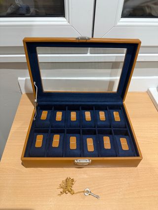 Scatola per 12 orologi, marrone
