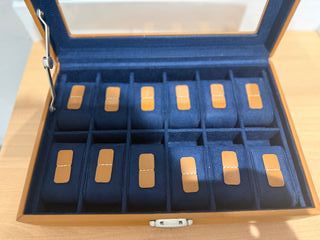 Scatola per 12 orologi, marrone