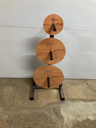 Soporte Discos de Pesas y Barras 28 mm Decathlon 