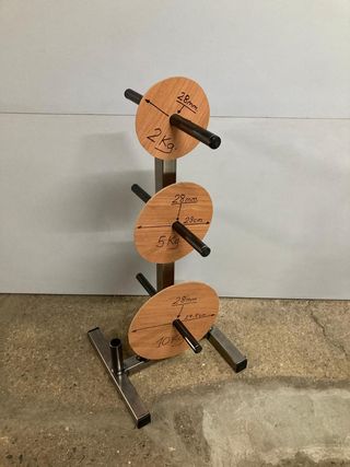 Soporte Discos de Pesas y Barras 28 mm Decathlon 