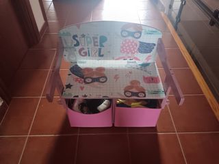 Banco Pupitre Infantil Super Girl 