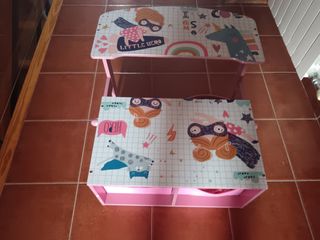 Banco Pupitre Infantil Super Girl 